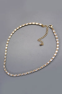 Thin Baguette | Gold Necklace