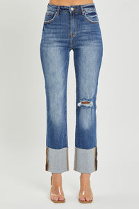 Risen Jeans | High Rise Wide Cuff Straight