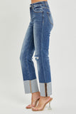 Risen Jeans | High Rise Wide Cuff Straight