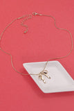 RIBBON BOW | Gold Necklace