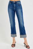 Risen Jeans | High Rise Ankle Straight Cuffed