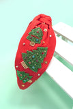 Trees | Christmas Seed Bead Embellished Headband
