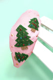 Trees | Christmas Seed Bead Embellished Headband