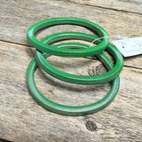 Omega Chain Stretch Bracelet Set | Green