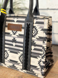 Wrangler Canvas Crossbody Mini Tote Bag | Black
