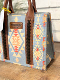 Wrangler Canvas Crossbody Mini Tote Bag | Blue