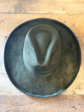 Vegan Suede Pencil Brim Rancher Hat | Olive