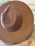 Western Cactus Burnt On Rancher Hat | Tan