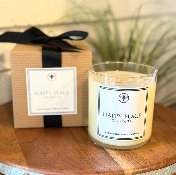 Luxe Soy Hometown Candle | Happy Place Crosby, TX