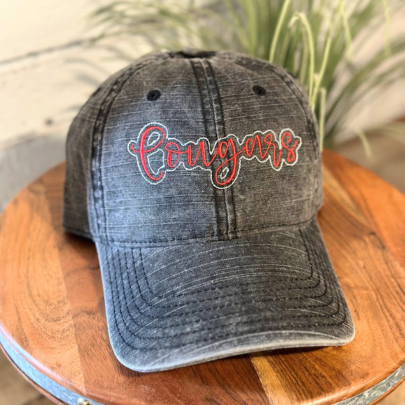 Cougars Embroidered Cap | Script