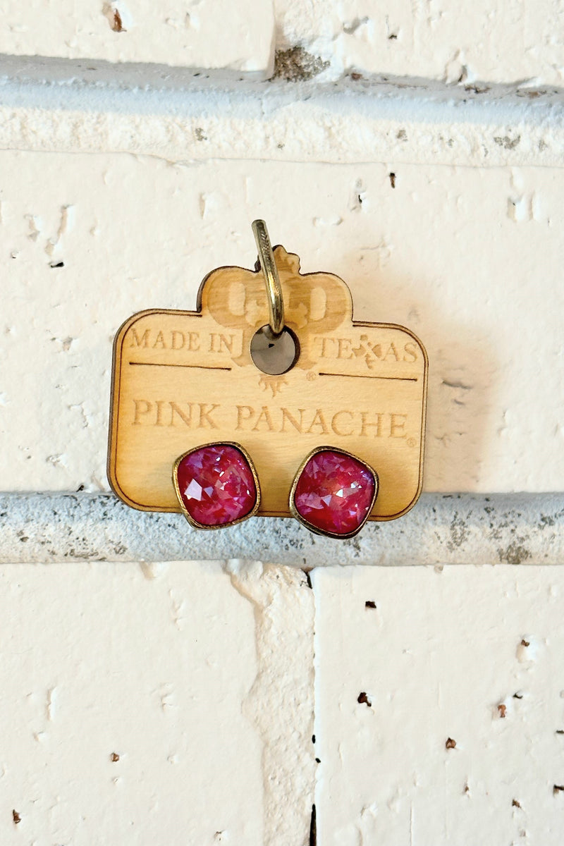 Pink panache stud on sale earrings