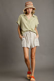 Frayed Linen Shorts | Oatmeal