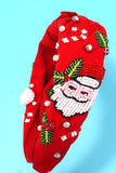 Santa Claus | Christmas Seed Bead Embellished Headband