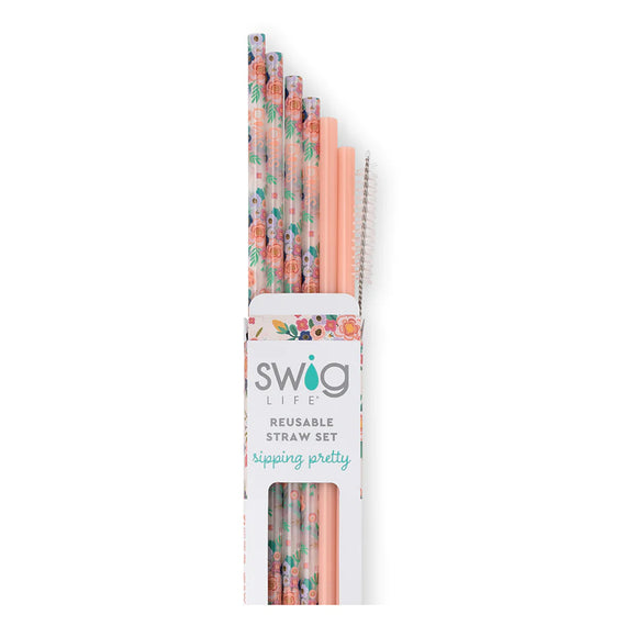 Full Bloom | Reusable Tall Straw Set | Swig