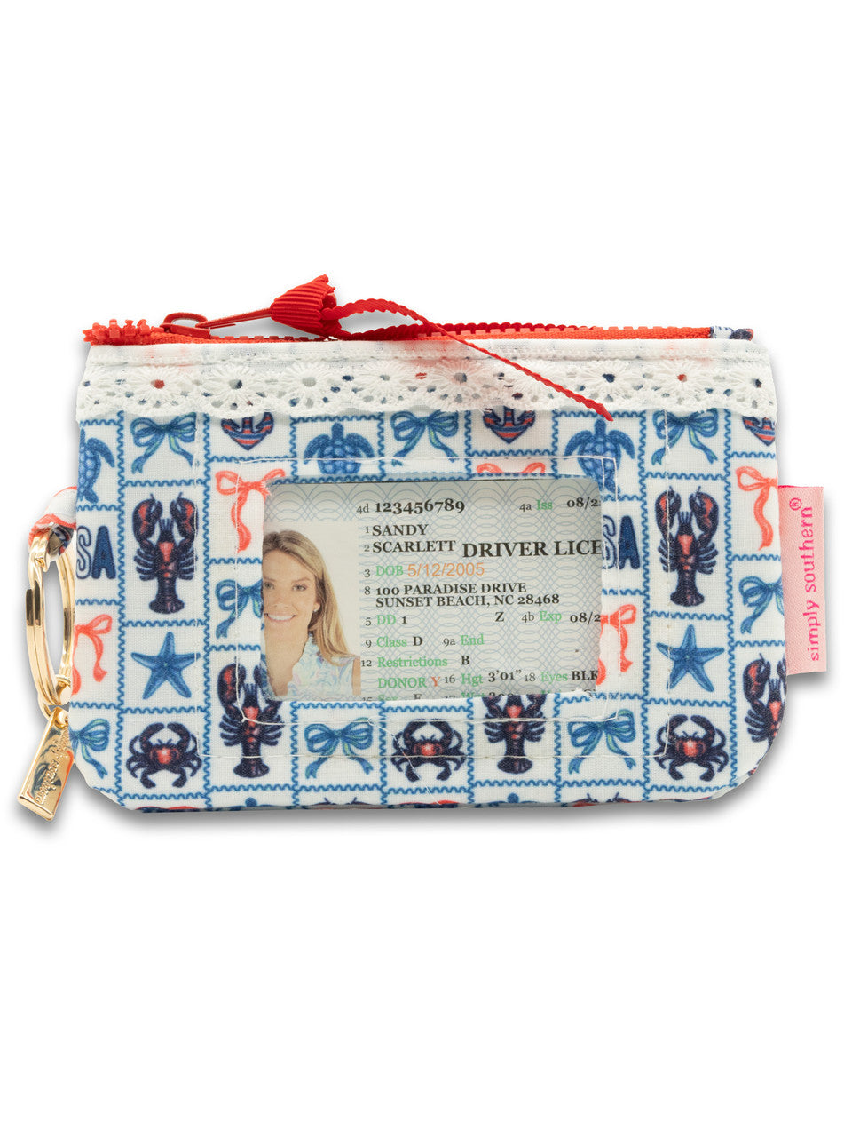 Zipper ID Keyring Wallet | Lobsters Bows
