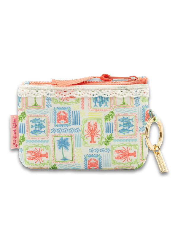Zipper ID Keyring Wallet | Sea Day