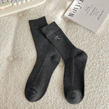 Assorted Embroidered Bow Socks