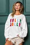 Holly Jolly French Terry Sweatshirt | Off White