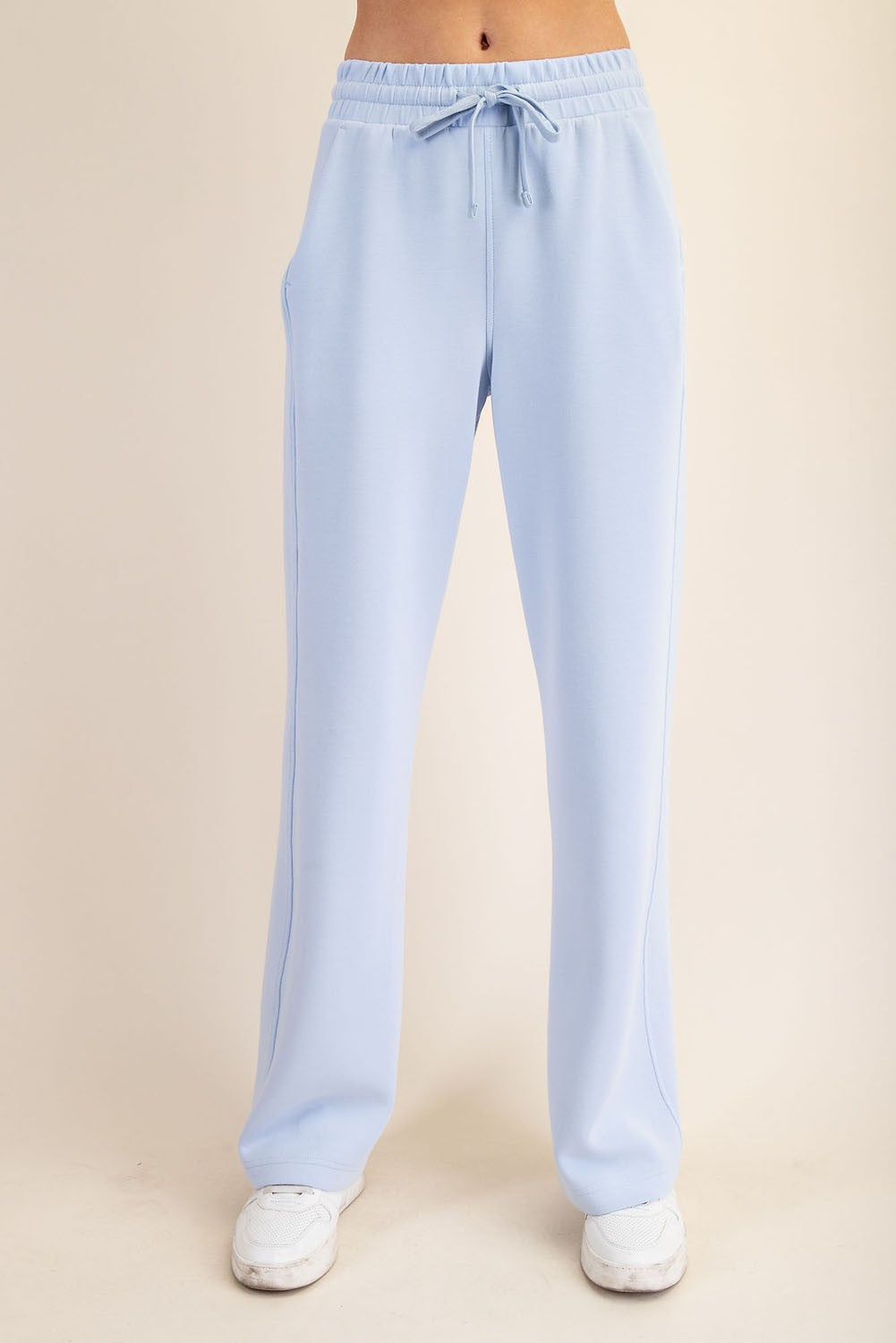 Scuba Luxe Quarter Zip Top+Pants Set | Frost