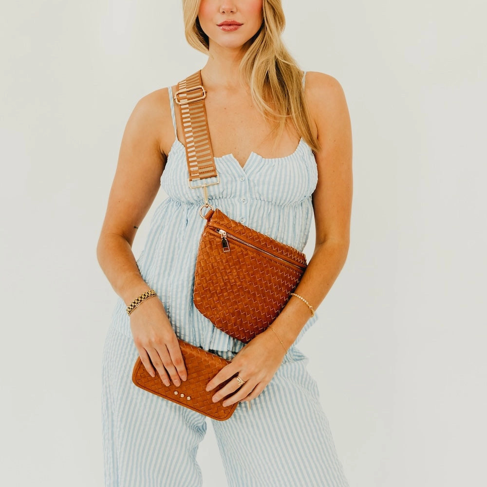 Westlyn Woven Bum Bag | Brown