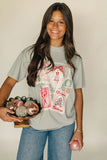 Christmas Post Card Tee | Sage