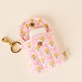 Puffy Earbud Case Keychain | Marigold Pink