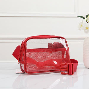 Clear Sling Bag | Red
