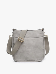 Posie Vegan Leather Bag | Light Grey