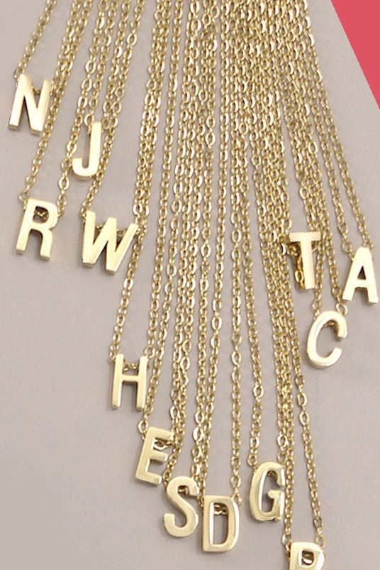 Gold Initial Necklace | Various