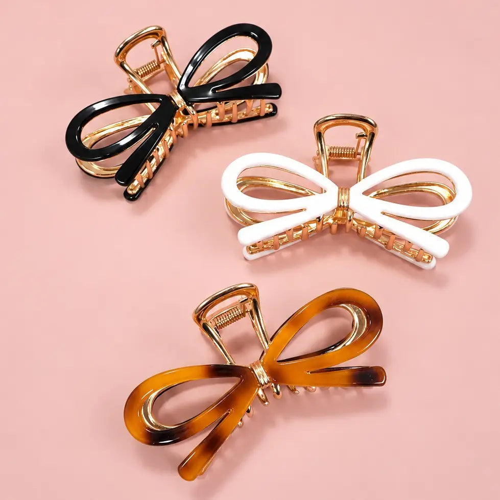 Ribbon Bow Hair Claw | Various