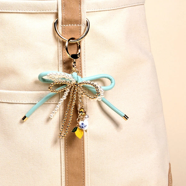 Layered Bows Bag Charm | Limoncello Love