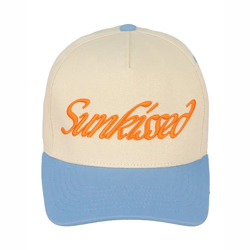 Sunkissed Embroidered Trucker Cap | Blue