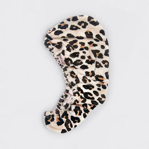 KITSCH Quick-Dry Hair Towel | Leopard