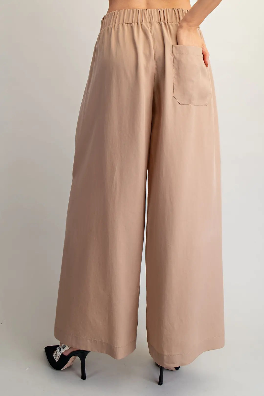 Elastic Waist Wide Leg Pants | Coco