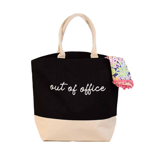 Out Of Office Tote Bag | Black+Natural