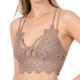 Crochet Lace Bralette | Ash Mocha