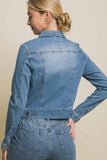 Stretchy Denim Jacket | Medium Wash