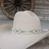 Glass Beaded Hat Band | Sage Brush