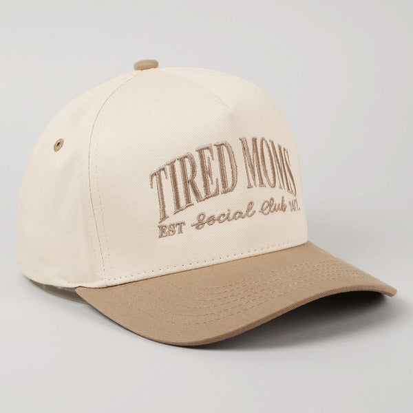 Tired Moms Club Trucker Cap | Beige
