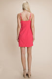 Tie Knot Bust Mini Dress | Fuchsia