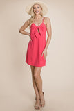 Tie Knot Bust Mini Dress | Fuchsia
