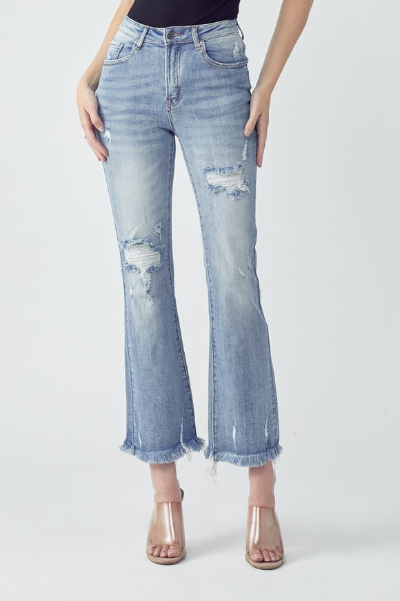 Risen Jeans | Mid Rise Ankle Flare