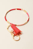 Silicone Coated Bangle Keychain | Various