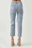 Risen Jeans | High Rise Crop Straight Slim