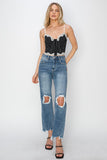 Risen Jeans | High Rise Crop Straight