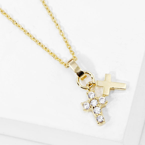 Cross Charms Chain | Gold Necklace