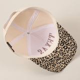 Texas Leopard Two Tone Trucker Cap | Brown