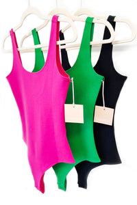 Sleeveless Bodysuit | Hot Pink