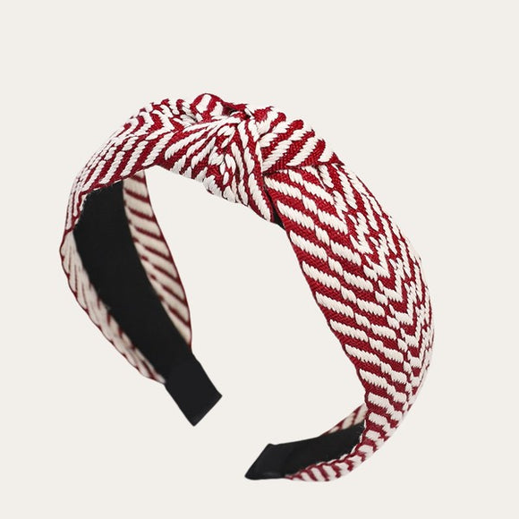 Boho Arrow Fabric Headband | Wine