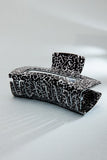Jumbo Rectangle Speckled Hair Claw | Black